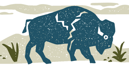 Graphic of buffalo